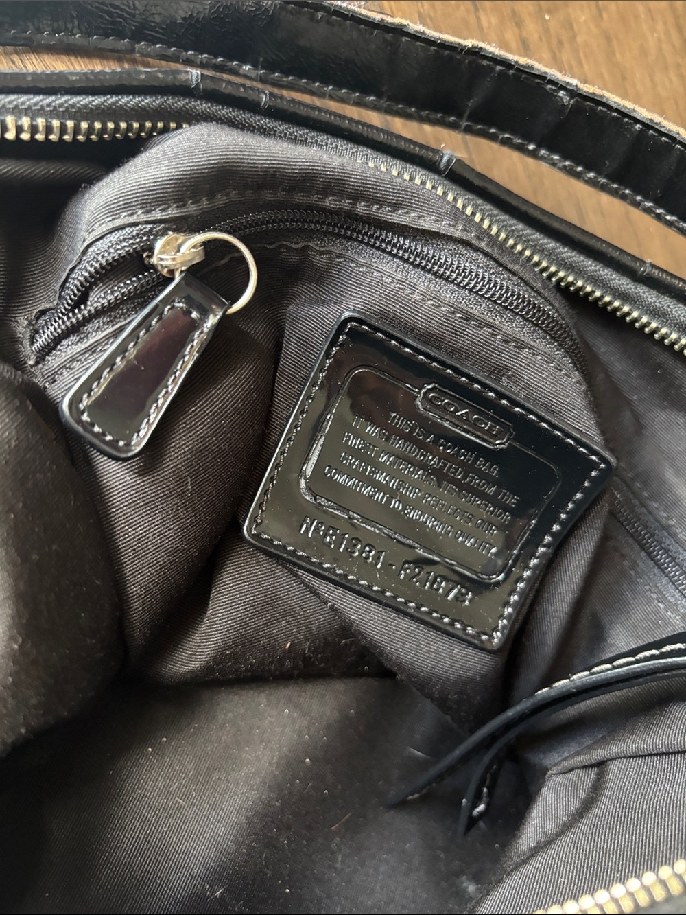 Coach Signature Strip Convertible Hobo Shoulder Bag - Picture 15 of 16